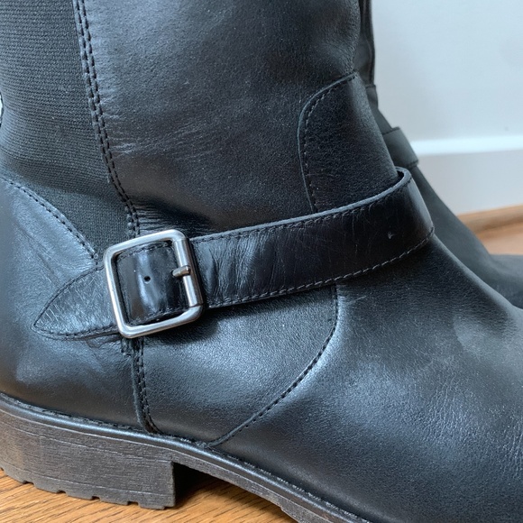 Kenneth Cole New York Black Leather Riding Boot - Picture 13 of 16